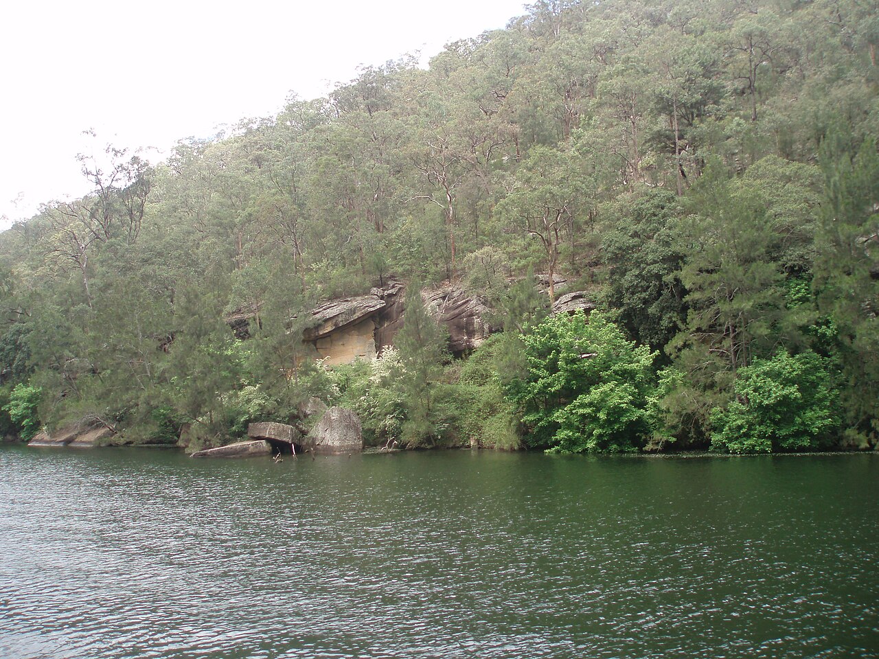 Nepean River and wooded gorge at Penrith
