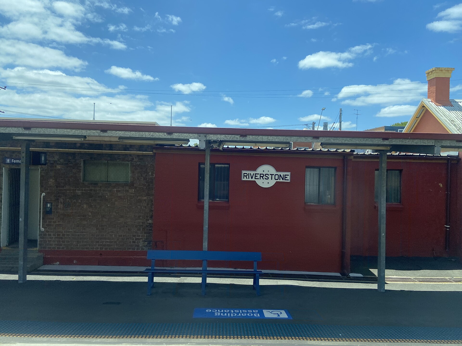 Riverstone railway station and town-centre rail corridor