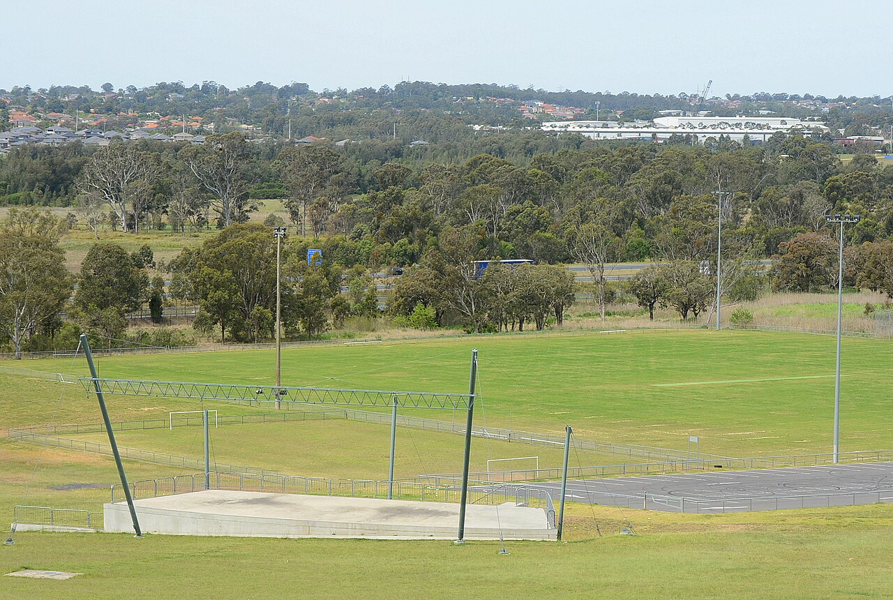 View from Rooty Hill across Morreau Reserve